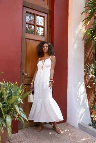 Vestido Elena Lino Blanco