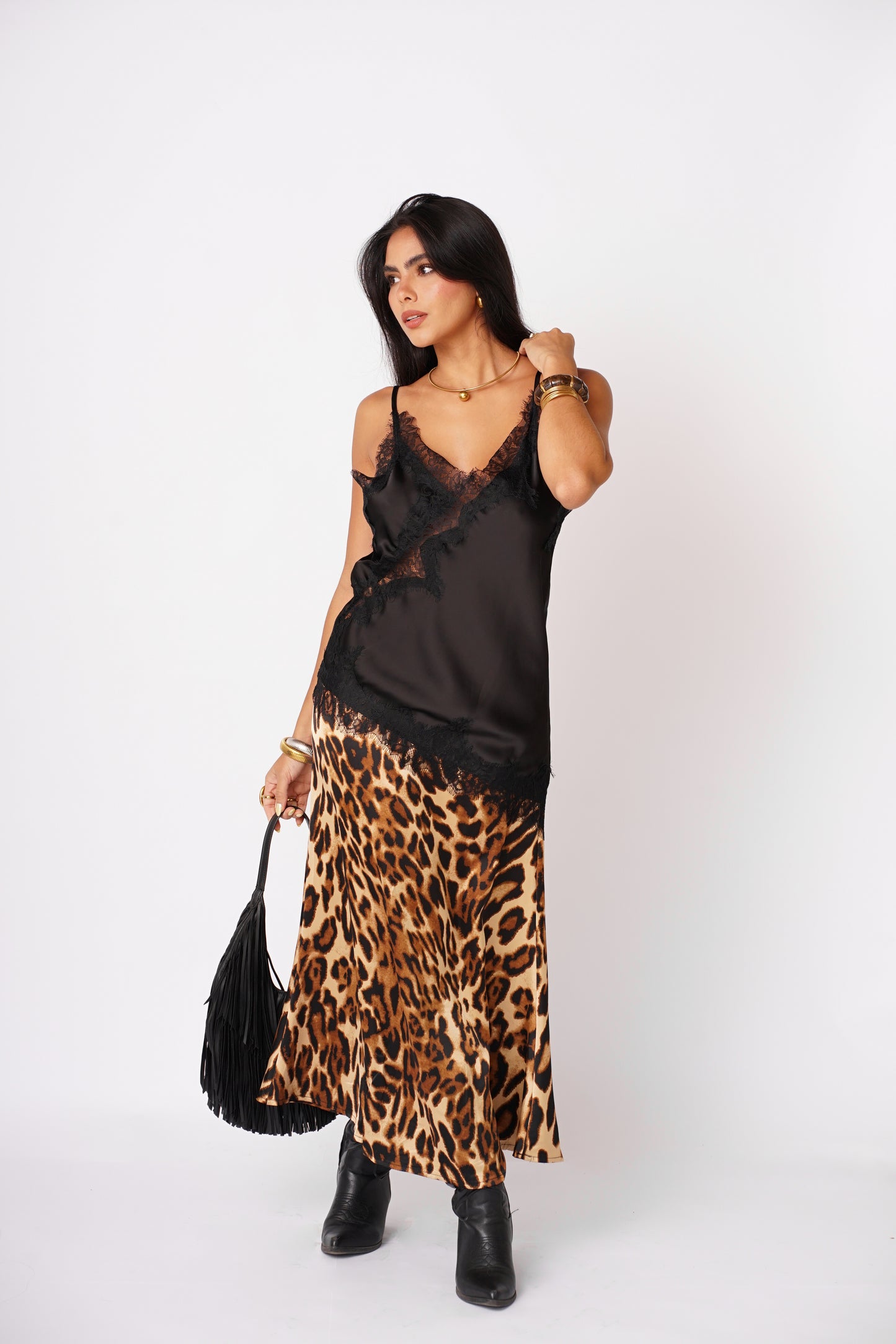 Falda Midi Ella Animal Print