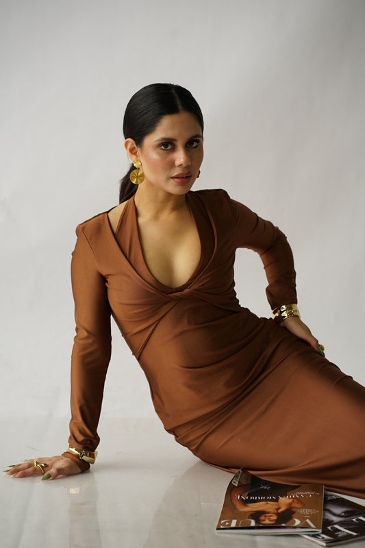 Vestido Eliza Café