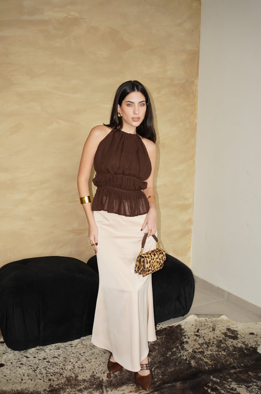 Falda Midi Ella Camel