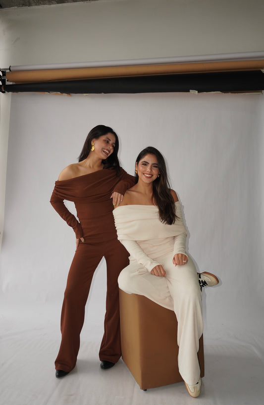 Pantalon Comfy Crema