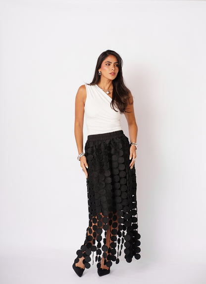 Falda Midi Capas Circulares