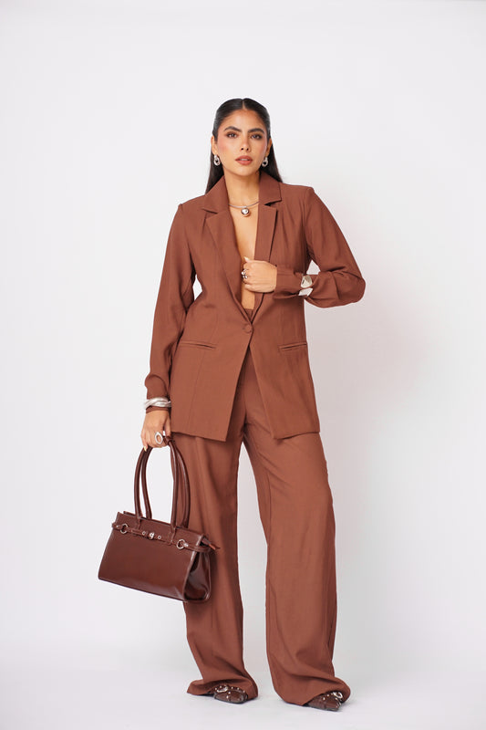 Conjunto Sastrero Marron