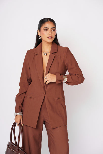 Conjunto Sastrero Marron